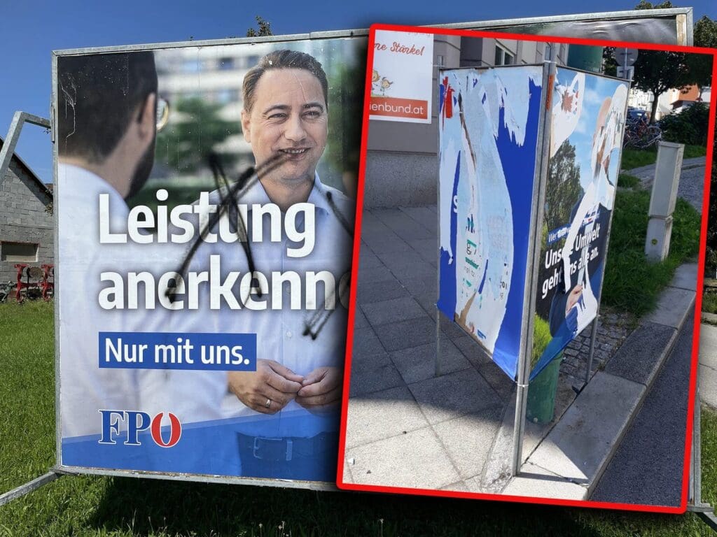 detektive-und-500-euro-belohnung:-fpoe-nimmt-plakat-vandalen-ins-visier