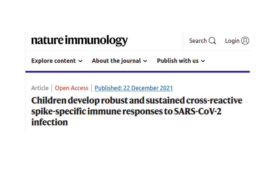 nature-immunology:-kinder-haben-robuste-und-anhaltende-immunitaet-nach-sars-cov-2-infektion