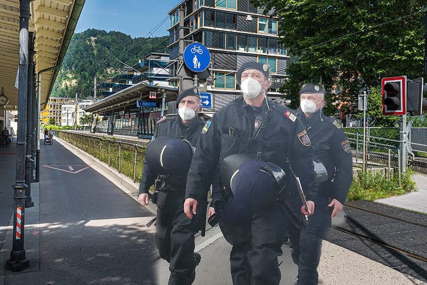 „wie-bei-einem-terroranschlag“:-25-polizisten-rueckten-gegen-ein-paar-maskenlose-oebb-fahrgaeste-aus
