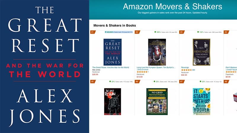 update:-alex-jones’-‘the-great-reset’-book-rockets-to-top-of-three-amazon-charts