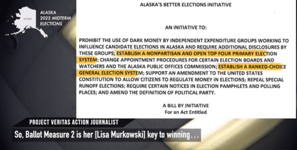 project-veritas:-lisa-murkowski-secretly-backed-ranked-choice-voting-to-boost-reelection-odds
