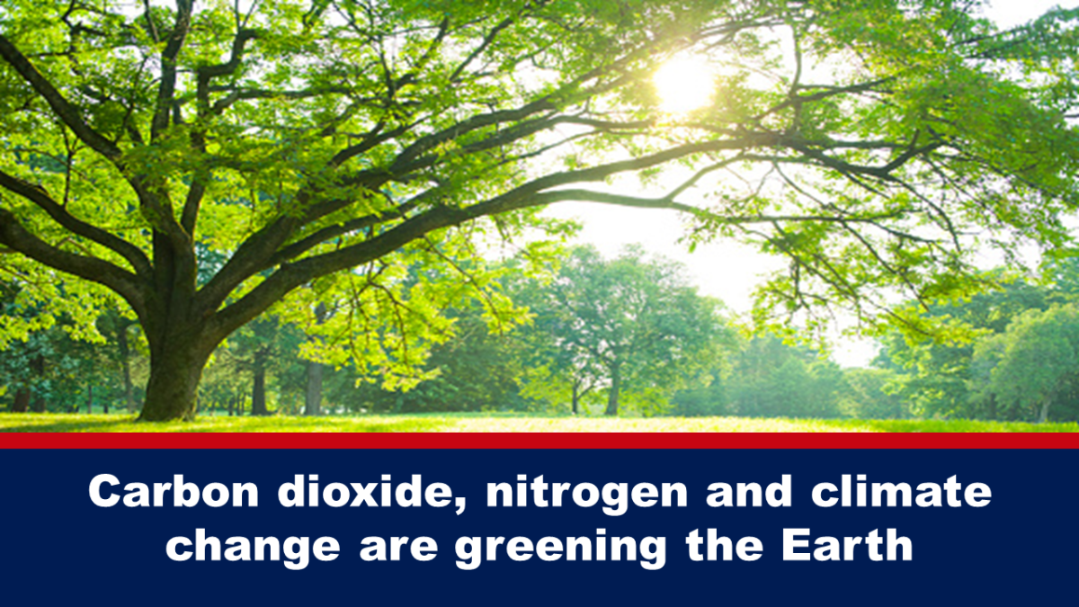 the-earth-is-becoming-greener-due-to-carbon-dioxide,-nitrogen,-and-climate-change