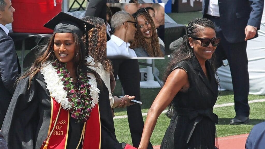 video:-michelle-obama’s-outfit-for-daughter-sasha’s-daytime-college-graduation-ceremony-revealed