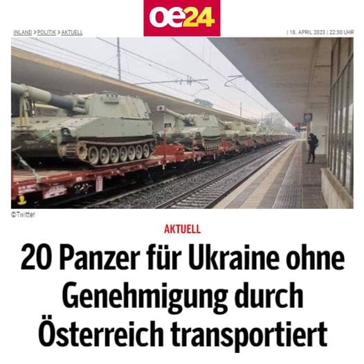 Waffentransporte in die Ukraine durch Österreich! Was kommt als nächstes? Wir sa
