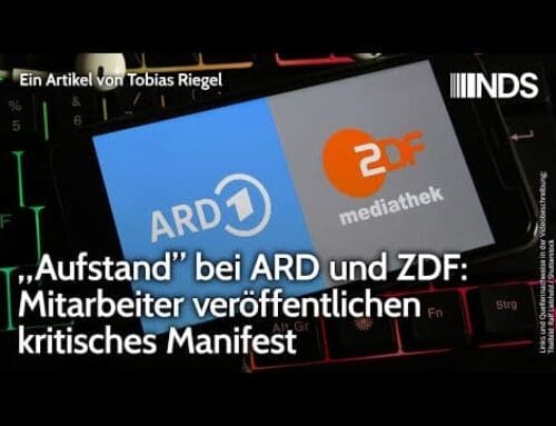 „Aufstand” bei ARD und ZDF: Mitarbeiter veröffentlichen kritisches Manifest | Tobias Riegel | NDS