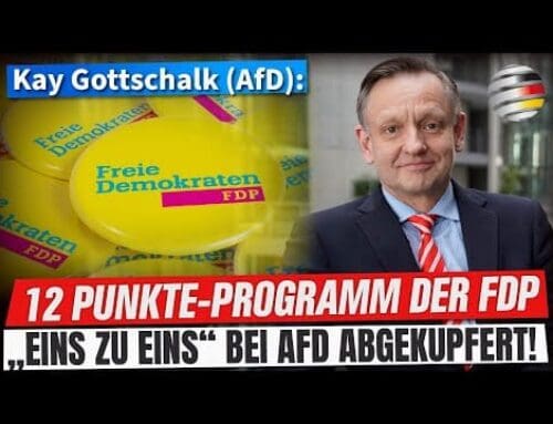 Kay Gottschalk (AfD): 12 Punkte-Programm der FDP „eins zu eins“ bei AfD abgekupfert!