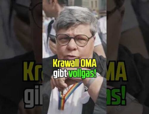 Linke Krawall Oma mit Totschlag-Argumenten!